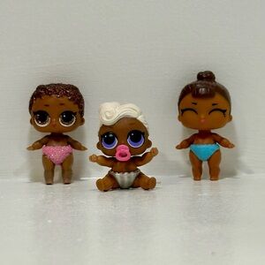 L.O.L. Surprise! Dolls Set - Pink, White, and Blue